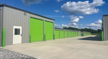 Drive-up storage units