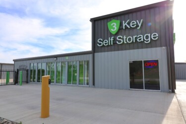 View of the main office and climate-controlled storage unit building